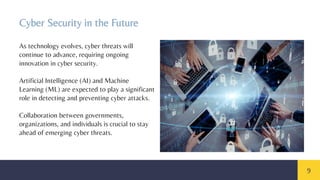 Cyber Security introduction , importance, common cyber threats,etc | PDF
