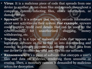 Basics of Cyber Security & Threats and precention | PPTX