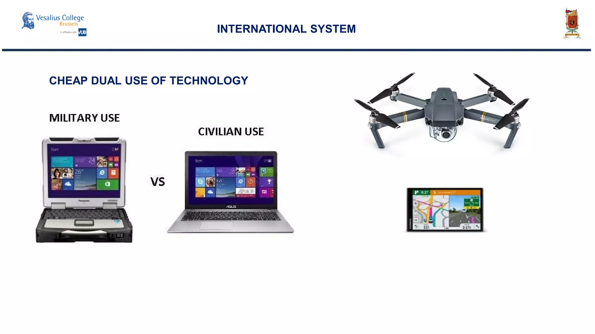 INTERNATIONAL SYSTEM
CHEAP DUAL USE OF TECHNOLOGY
 