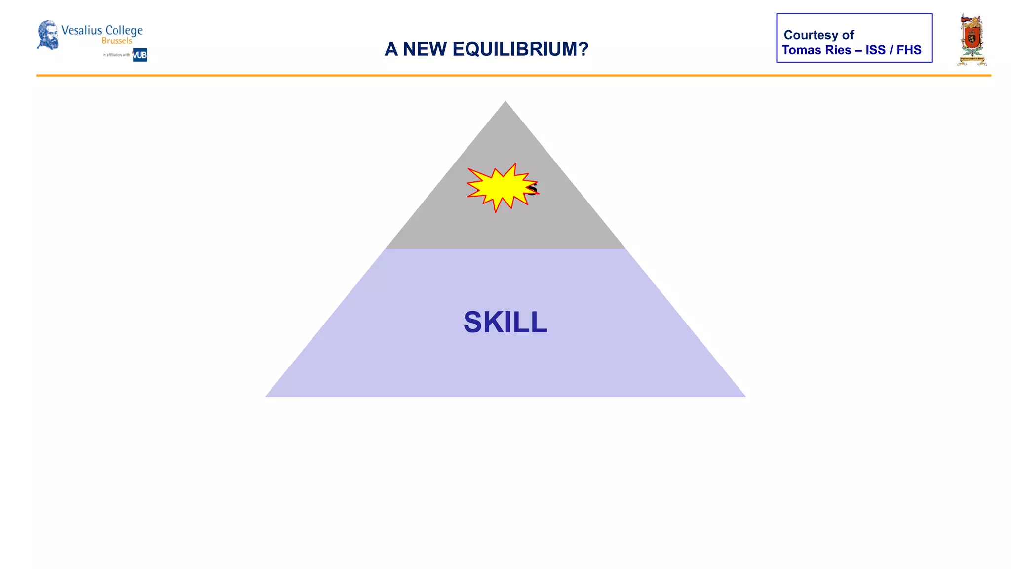 Tomas Ries – ISS / FHS
TOOLS
SKILL
Courtesy of
A NEW EQUILIBRIUM?
 