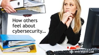 How others
feel about
cybersecurity…
 