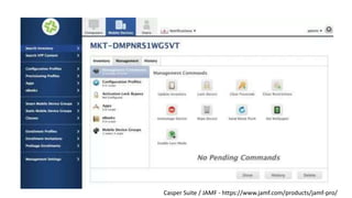 Casper Suite / JAMF - https://www.jamf.com/products/jamf-pro/
 