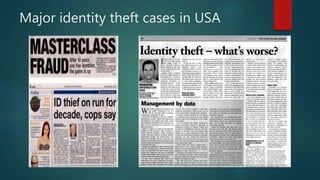 Major identity theft cases in USA
 
