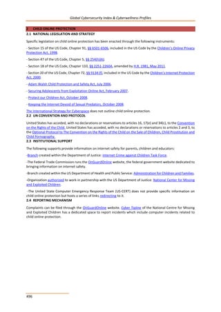 Global CyberSecurity Index and Cyberwellness Profiles