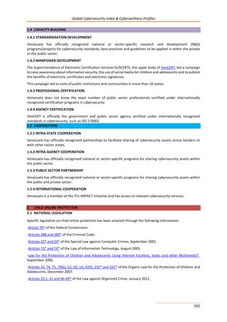 Global CyberSecurity Index and Cyberwellness Profiles