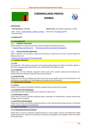 Global CyberSecurity Index and Cyberwellness Profiles