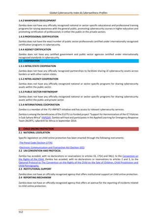 Global CyberSecurity Index and Cyberwellness Profiles