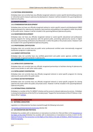 Global CyberSecurity Index and Cyberwellness Profiles