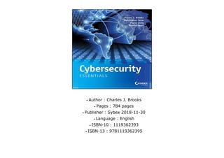q
q
q
q
q
q
Author : Charles J. Brooks
Pages : 784 pages
Publisher : Sybex 2018-11-30
Language : English
ISBN-10 : 1119362393
ISBN-13 : 9781119362395