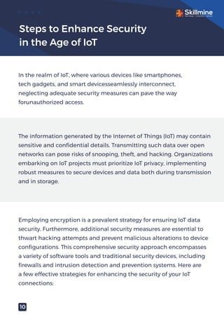 Cybersecurity in the Age of IoT - Skillmine | PDF