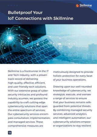 Cybersecurity in the Age of IoT - Skillmine | PDF