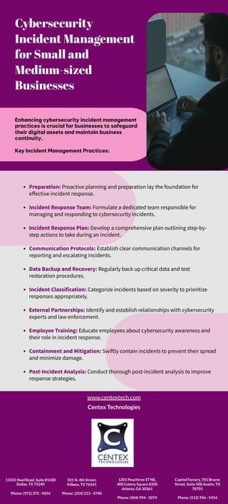 Cybersecurity Incident Management for Small and Medium-sized Businesses ...