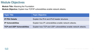 Understanding TCP/IP Vulnerabilities and Network Attacks in ...