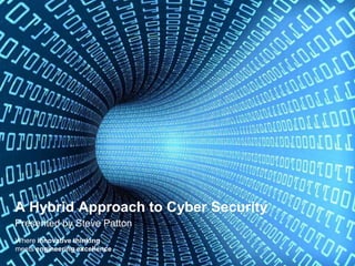 A Hybrid Approach to Cyber Security
Presented by Steve Patton
Where innovative thinking
meets engineering excellence
 