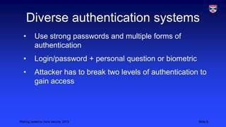 Cybersecurity 5 improving cybersecurity | PPTX