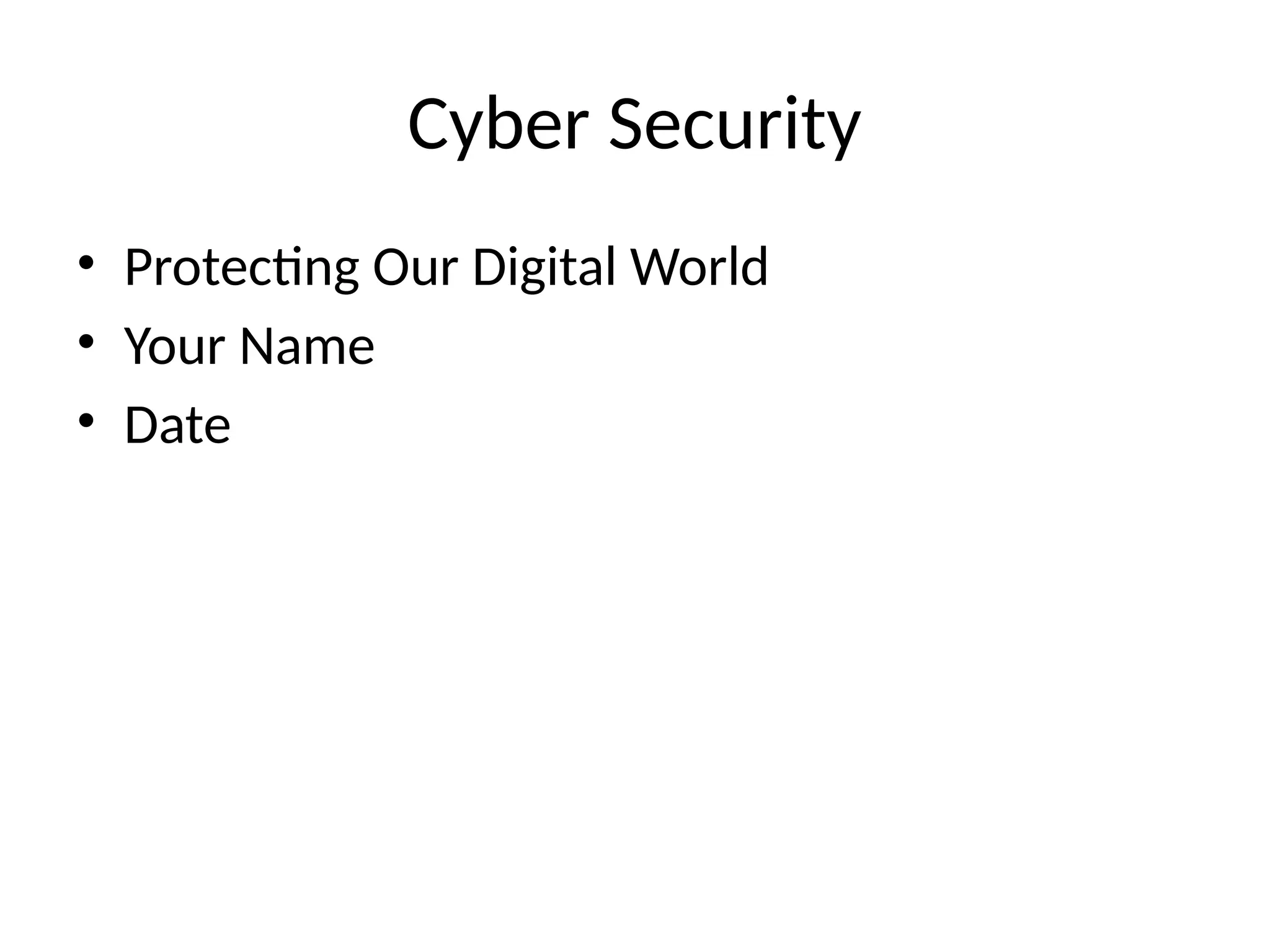 Cyber Security 6 Slides Presentation Pptx