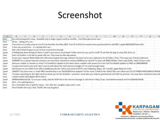 Screenshot
4/17/2021 CYBER SECURITYANALYTICS 19
 