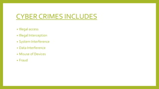 Cyber security and crime | PPTX