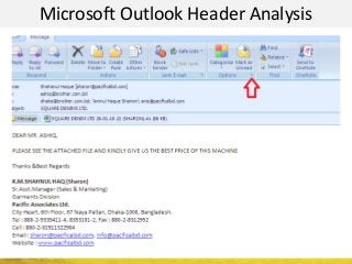 Microsoft Outlook Header Analysis
 