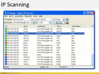 IP Scanning
 