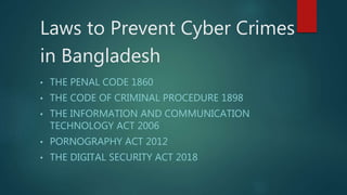Cyber security and prevention in Bangladesh