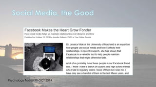 Psychology Today 10 OCT 2014 
 