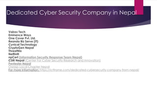 Cyber security awareness presentation nepal