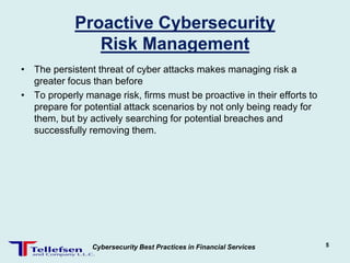 Cybersecurity Best Practices in Financial Services | PPTX