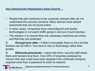 Cybersecurity Best Practices in Financial Services | PPTX