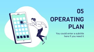 OPERATING
PLAN
You could enter a subtitle
here if you need it
05
 