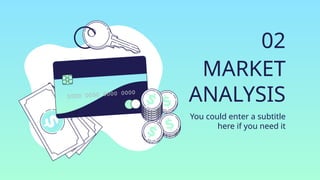 MARKET
ANALYSIS
You could enter a subtitle
here if you need it
02
 