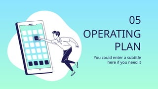 OPERATING
PLAN
You could enter a subtitle
here if you need it
05
 