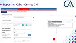 Reporting Cyber Crimes-3/5
41
 