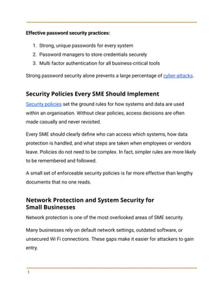 Cyber Security Checklist for Startups and SMEs | PDF