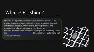The Evolution of Phishing Attacks | Cyber Security Awareness Guide | PPTX
