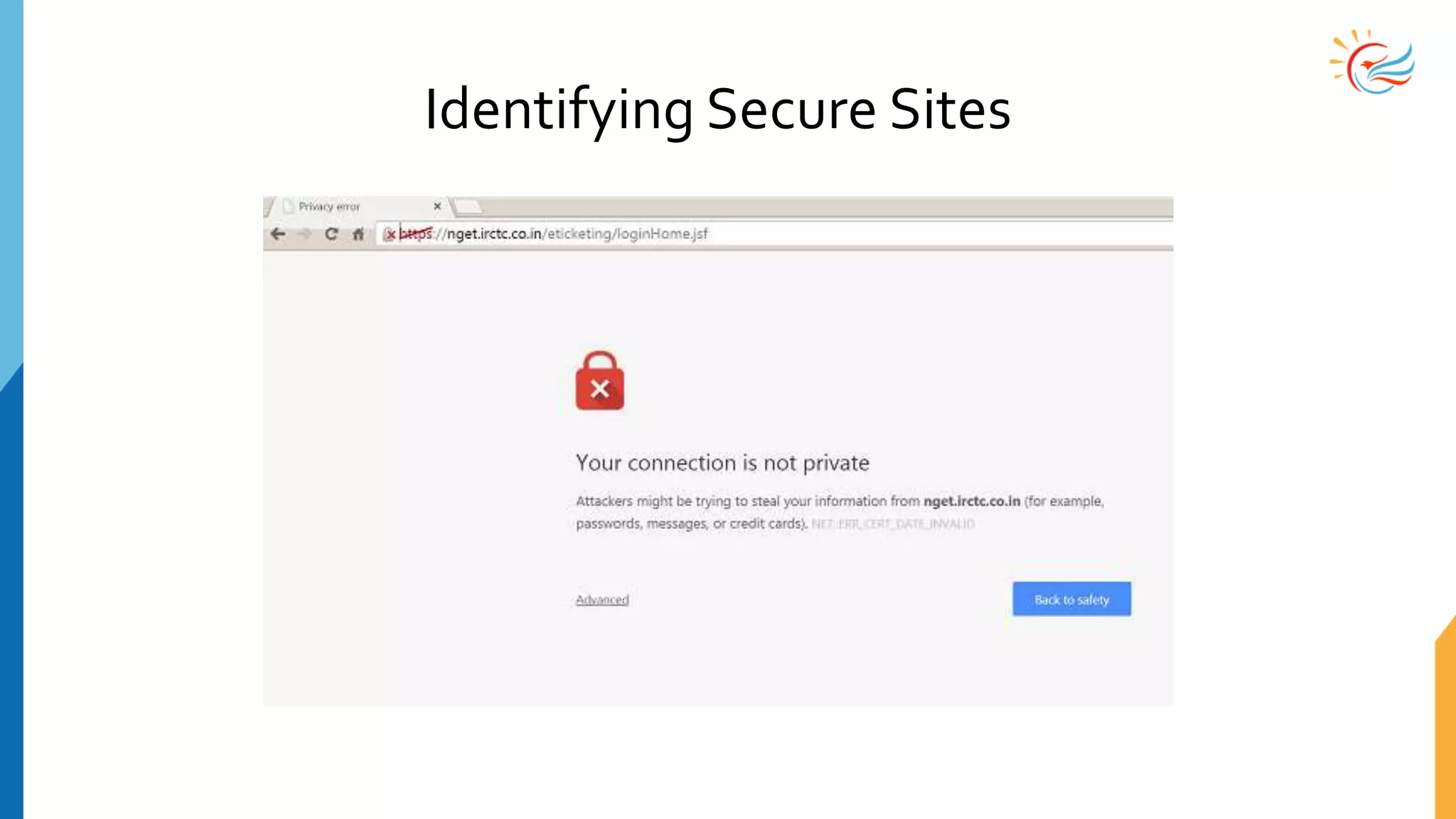 Identifying Secure Sites
 