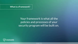 How to Build a Cyber Security Framework | PDF