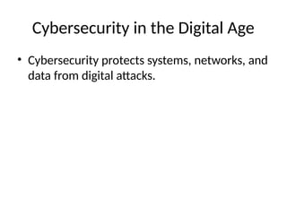 cybersecurity in the_ Modern Digital Era | PPTX