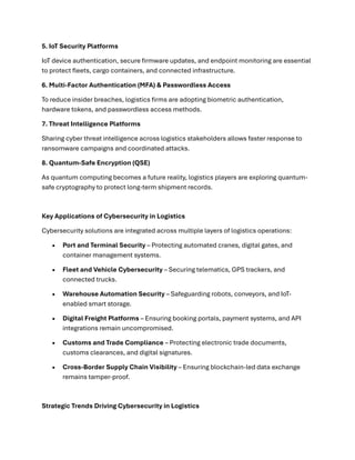 Cybersecurity in Logistics 2025–2030: Digital Protection for Connected ...