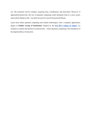 Cybersecurity in the Age of Quantum Computing Challenges and Prospects.docx