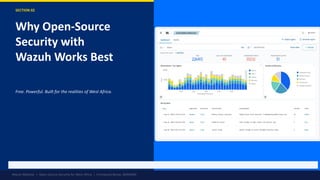 Opensource Cybersecurity for West Africa: Why Wazuh is the best ...