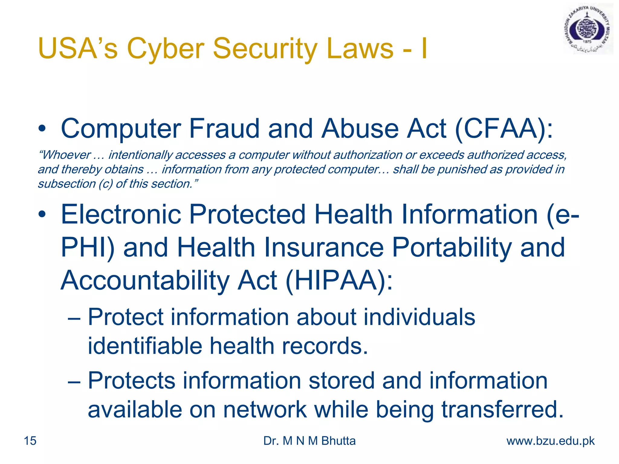 Cyber security laws | PDF
