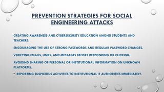 Understanding and Preventing Social Engineering Attacks in Education | PPTX