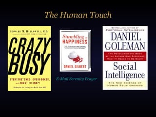 The Human Touch E-Mail Serenity Prayer 