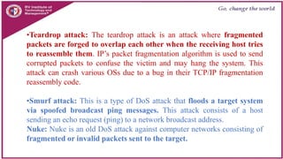Teardrop Attack Example Cyber Security Module 3.pptx Cybersecurity is the practice of ...