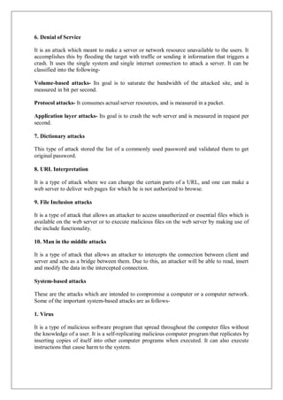 Computer Networking And Cyber Security Notes.pdf CYBER SECURITY _NOTES.pdf for university | PDF