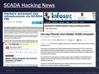 22-Feb-2012 2
SCADA Hacking News
 