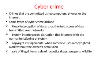 Comprehensive Introduction to Cyber Security and Cyber Crime | PPTX