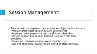 Weak Session Ids CyberSecurityppt. pptx | PPTX