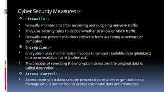 CYBER SECURITY PPT.pptx CYBER SECURITY APPLICATION AND USAGE | PPTX